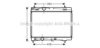 AVA QUALITY COOLING TOA2357 Radiator, engine cooling